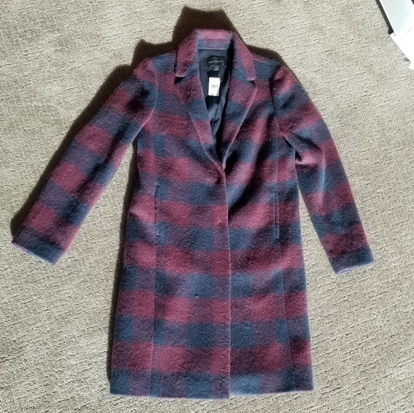 Ann Taylor wool plaid pea coat - Picture 12 of 16